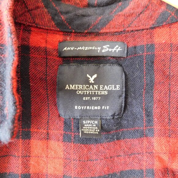 🦔🐾American Eagle Boyfriend Fit Soft Flannel🦔🐾 - Picture 10 of 10